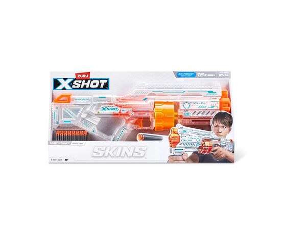 Игрушечное оружие Zuru Быстрострельный бластер X-Shot Skins Last Stand Specter (36518Q), изображение 9 Игрушечное оружие Zuru Быстрострельный бластер X-Shot Skins Last Stand Specter (36518Q), изображение 9