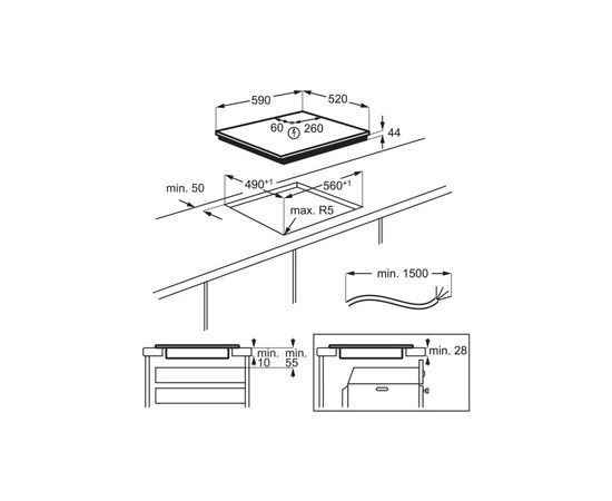 Варочна поверхня Electrolux EIV64453, зображення 10 Варочна поверхня Electrolux EIV64453, зображення 10