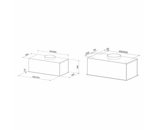 Витяжка кухонна Eleyus BOXER 800 LED 52 WH, зображення 12 Витяжка кухонна Eleyus BOXER 800 LED 52 WH, зображення 12