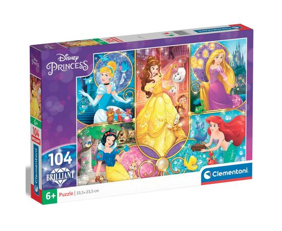 Пазл Clementoni Princess, серия Brilliant, 104 элемента (20140)