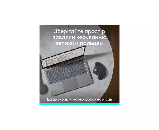 Мышка Logitech Ergo M575S Wireless Trackball Graphite (910-007029), изображение 8 Мышка Logitech Ergo M575S Wireless Trackball Graphite (910-007029), изображение 8