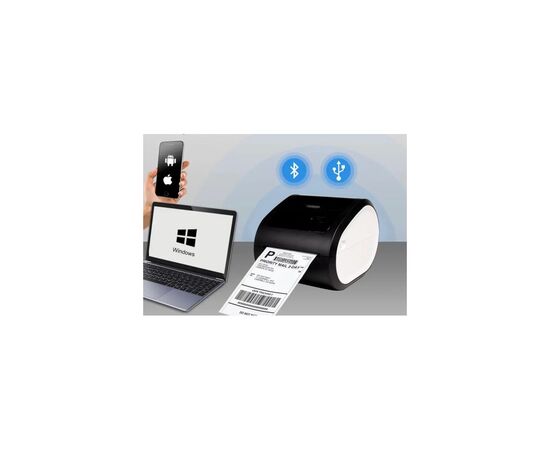 Принтер этикеток UKRMARK 520, USB, Bluetooth (900352), изображение 3 Принтер этикеток UKRMARK 520, USB, Bluetooth (900352), изображение 3