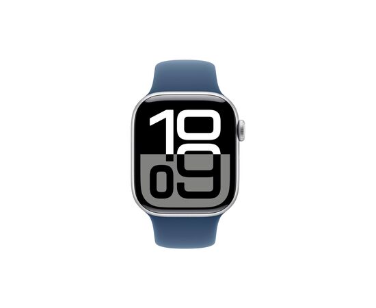 Смарт-часы Apple Watch Series 10 GPS 42mm Silver Aluminium Case with Denim Sport Band - M/L (MWWC3QH/A), изображение 2 Смарт-часы Apple Watch Series 10 GPS 42mm Silver Aluminium Case with Denim Sport Band - M/L (MWWC3QH/A), изображение 2