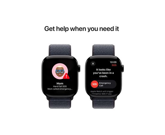 Смарт-часы Apple Watch Series 10 GPS 42mm Jet Black Aluminium Case with Ink Sport Loop (MWWG3QH/A), изображение 6 Смарт-часы Apple Watch Series 10 GPS 42mm Jet Black Aluminium Case with Ink Sport Loop (MWWG3QH/A), изображение 6