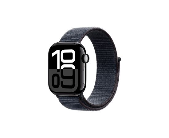 Смарт-годинник Apple Watch Series 10 GPS 42mm Jet Black Aluminium Case with Ink Sport Loop (MWWG3QH/A)