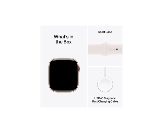 Смарт-годинник Apple Watch Series 10 GPS 42mm Rose Gold Aluminium Case with Light Blush Sport Band - M/L (MWWJ3QH/A), зображення 9 Смарт-годинник Apple Watch Series 10 GPS 42mm Rose Gold Aluminium Case with Light Blush Sport Band - M/L (MWWJ3QH/A), зображення 9