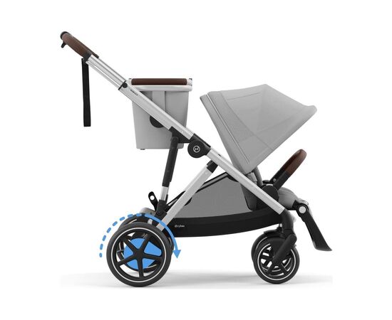 Коляска Cybex eGazelle S SLV Stone Grey (524000523), изображение 3 Коляска Cybex eGazelle S SLV Stone Grey (524000523), изображение 3