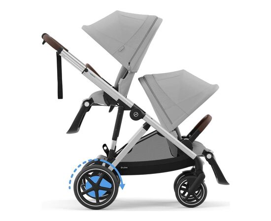 Коляска Cybex eGazelle S SLV Stone Grey (524000523), изображение 6 Коляска Cybex eGazelle S SLV Stone Grey (524000523), изображение 6