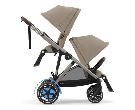 Коляска Cybex eGazelle S TPE Almond Beige (524000547), изображение 6 Коляска Cybex eGazelle S TPE Almond Beige (524000547), изображение 6