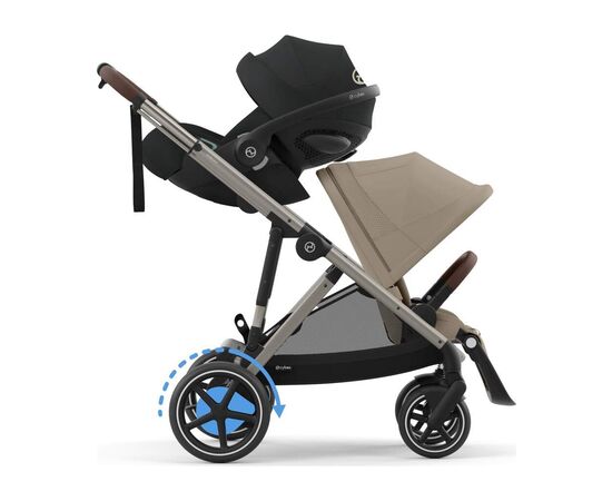 Коляска Cybex eGazelle S TPE Almond Beige (524000547), изображение 7 Коляска Cybex eGazelle S TPE Almond Beige (524000547), изображение 7
