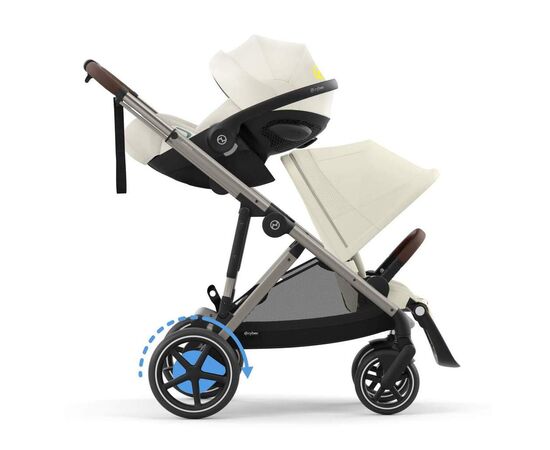 Коляска Cybex eGazelle S TPE Seashell Beige (524000541), изображение 7 Коляска Cybex eGazelle S TPE Seashell Beige (524000541), изображение 7