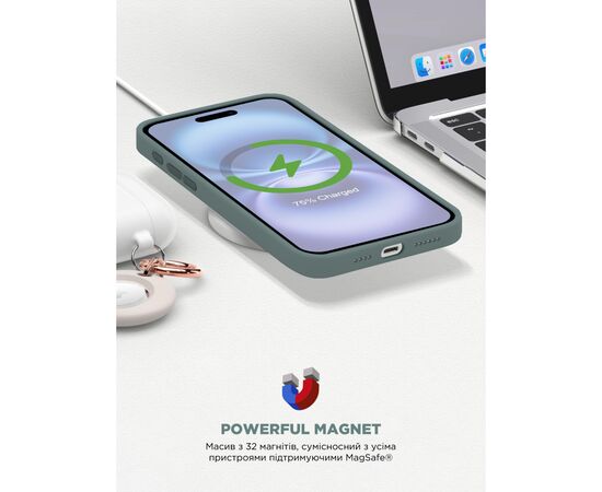 Чехол для мобильного телефона Armorstandart ICON2 MagSafe Apple iPhone 16 Lake Green (ARM81313), изображение 9