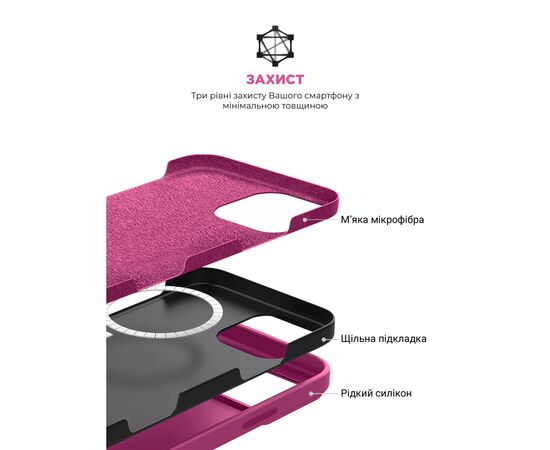 Чехол для мобильного телефона Armorstandart ICON2 MagSafe Apple iPhone 16 Pro Max Fuchsia (ARM81324), изображение 6