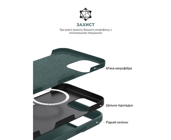 Чехол для мобильного телефона Armorstandart ICON2 MagSafe Apple iPhone 16 Pro Max Lake Green (ARM81323), изображение 6