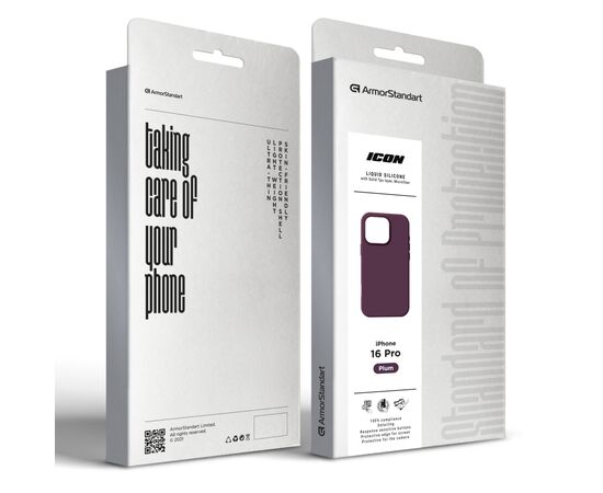 Чехол для мобильного телефона Armorstandart ICON2 MagSafe Apple iPhone 16 Pro Plum (ARM81317), изображение 10 Чехол для мобильного телефона Armorstandart ICON2 MagSafe Apple iPhone 16 Pro Plum (ARM81317), изображение 10