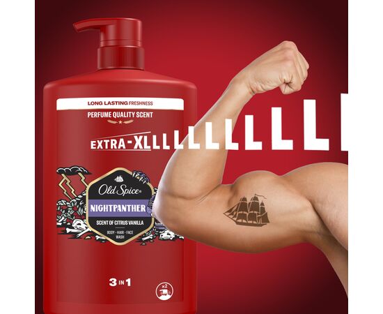 Гель для душа Old Spice Night Panther 1000 мл (8700216452670), изображение 9 Гель для душа Old Spice Night Panther 1000 мл (8700216452670), изображение 9