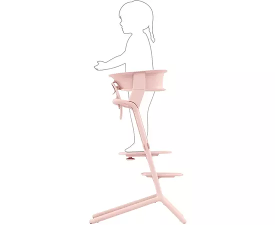 Детский стульчик Cybex Обучающая башня Lemo Pearl Pink (523001319), изображение 2 Детский стульчик Cybex Обучающая башня Lemo Pearl Pink (523001319), изображение 2