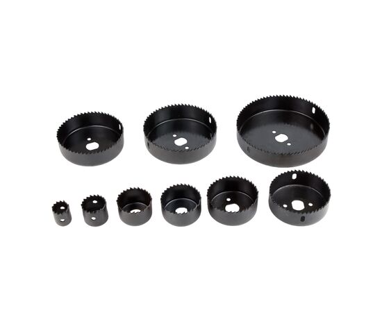 Коронка Sigma по дереву набірна Ø19, 22, 29, 32, 38, 44, 51, 64, 76, 89, 102, 127 мм (1520161), зображення 4 Коронка Sigma по дереву набірна Ø19, 22, 29, 32, 38, 44, 51, 64, 76, 89, 102, 127 мм (1520161), зображення 4