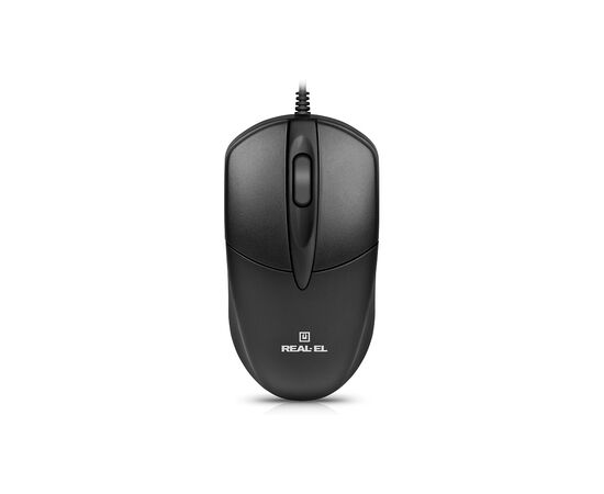 Мишка REAL-EL RM-214 USB Black (EL123200039), зображення 3 Мишка REAL-EL RM-214 USB Black (EL123200039), зображення 3