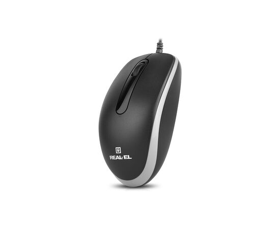 Мишка REAL-EL RM-215 USB Black/Gray (EL123200037), зображення 8 Мишка REAL-EL RM-215 USB Black/Gray (EL123200037), зображення 8