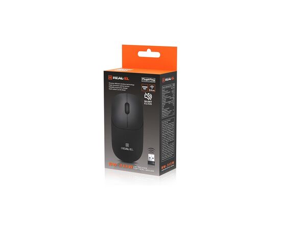Мышка REAL-EL RM-313W Wireless Black (EL123200042), изображение 10 Мышка REAL-EL RM-313W Wireless Black (EL123200042), изображение 10