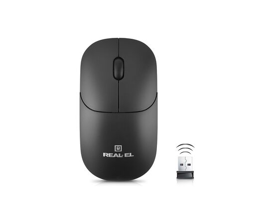 Мышка REAL-EL RM-313W Wireless Black (EL123200042), изображение 6 Мышка REAL-EL RM-313W Wireless Black (EL123200042), изображение 6