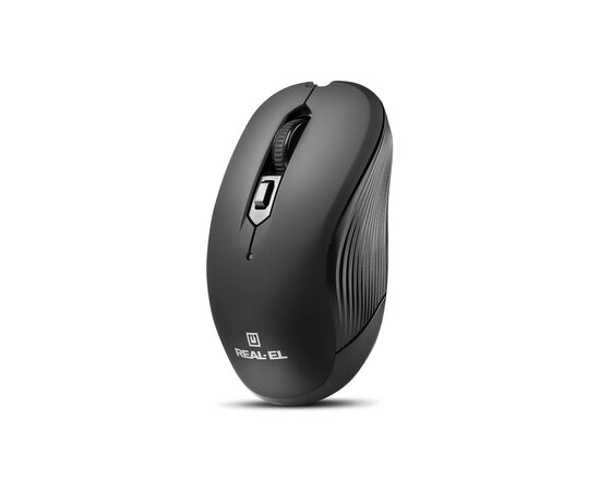 Мишка REAL-EL RM-331W Wireless Black (EL123200044), зображення 2 Мишка REAL-EL RM-331W Wireless Black (EL123200044), зображення 2
