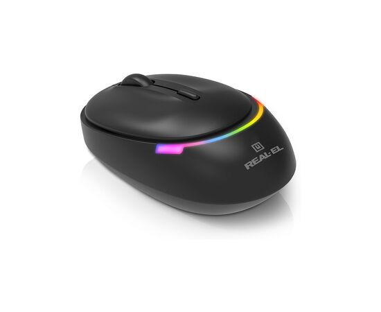Мышка REAL-EL RM-440W Wireless/Bluetooth Black (EL123200045), изображение 6 Мышка REAL-EL RM-440W Wireless/Bluetooth Black (EL123200045), изображение 6