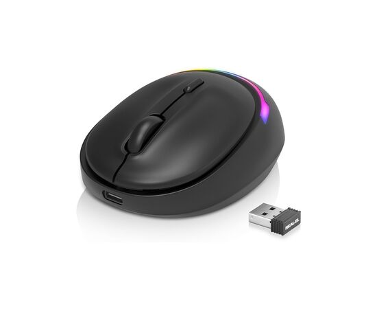 Мышка REAL-EL RM-440W Wireless/Bluetooth Black (EL123200045)