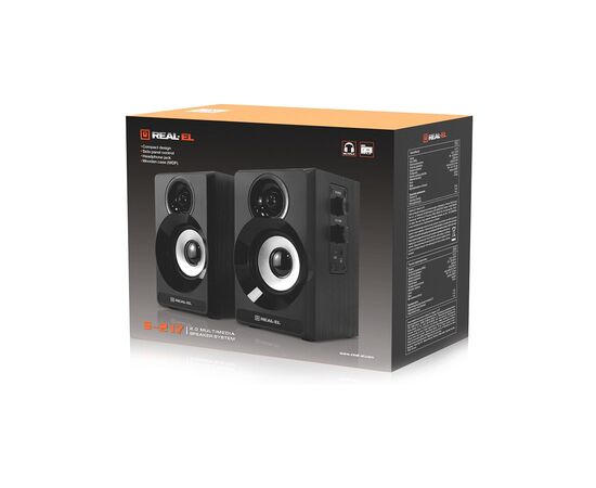 Акустическая система REAL-EL S-217 Black (EL121200013), изображение 10