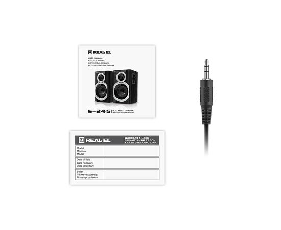 Акустическая система REAL-EL S-245 Black (EL121200015), изображение 9 Акустическая система REAL-EL S-245 Black (EL121200015), изображение 9