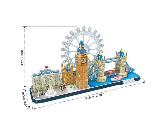 Пазл Cubic Fun Тривимірний пазл CityLine London (MC253h), зображення 2 Пазл Cubic Fun Тривимірний пазл CityLine London (MC253h), зображення 2