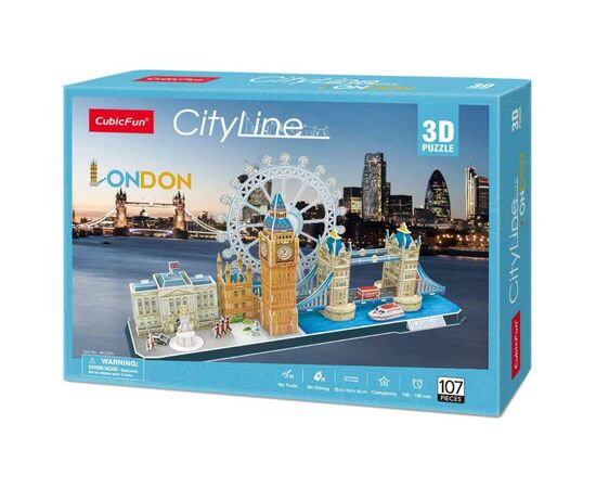 Пазл Cubic Fun Тривимірний пазл CityLine London (MC253h), зображення 9 Пазл Cubic Fun Тривимірний пазл CityLine London (MC253h), зображення 9
