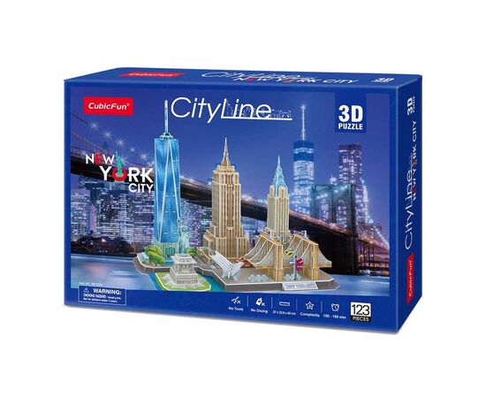 Пазл Cubic Fun Тривимірна головоломка-конструктор Сіті лайн Нью-Йорк (MC255h), зображення 7 Пазл Cubic Fun Тривимірна головоломка-конструктор Сіті лайн Нью-Йорк (MC255h), зображення 7