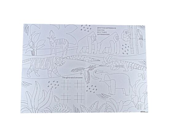 Набор для творчества Crayola Подложки-раскраски "Джунгли" 2 шт с карандашами (15755-A), изображение 3 Набор для творчества Crayola Подложки-раскраски "Джунгли" 2 шт с карандашами (15755-A), изображение 3