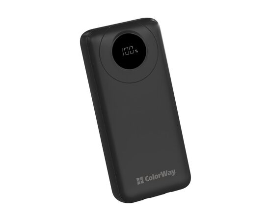 Батарея универсальная ColorWay 20 000 mAh EnergyPlus PD/18W, QC3.0/22.5W, Black (CW-PB200LPB4BK-PDD), изображение 5 Батарея универсальная ColorWay 20 000 mAh EnergyPlus PD/18W, QC3.0/22.5W, Black (CW-PB200LPB4BK-PDD), изображение 5