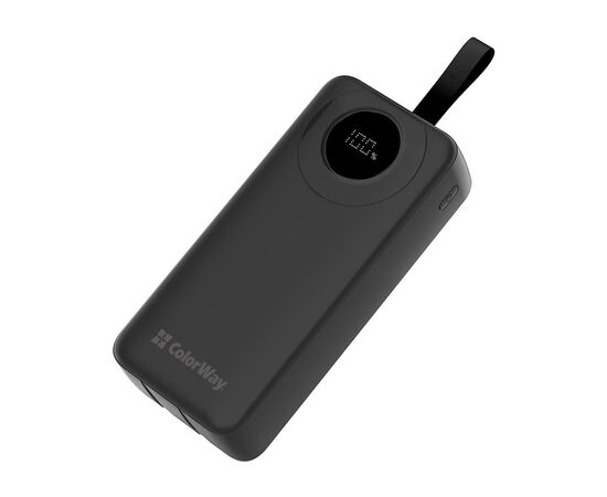 Батарея универсальная ColorWay 30 000 mAh EnergyPlus PD/18W, QC3.0/22.5W, Black (CW-PB300LPB4BK-PDD), изображение 4 Батарея универсальная ColorWay 30 000 mAh EnergyPlus PD/18W, QC3.0/22.5W, Black (CW-PB300LPB4BK-PDD), изображение 4