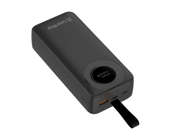 Батарея универсальная ColorWay 30 000 mAh EnergyPlus PD/18W, QC3.0/22.5W, Black (CW-PB300LPB4BK-PDD), изображение 5 Батарея универсальная ColorWay 30 000 mAh EnergyPlus PD/18W, QC3.0/22.5W, Black (CW-PB300LPB4BK-PDD), изображение 5