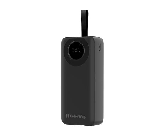 Батарея універсальна ColorWay 30 000 mAh EnergyPlus PD/18W, QC3.0/22.5W, Black (CW-PB300LPB4BK-PDD)