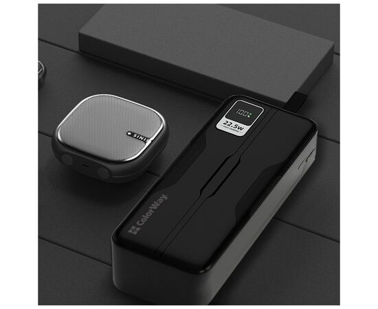 Батарея универсальная ColorWay 50 000 mAh PD/18W, QC3.0/22.5, Digital Display, Black (CW-PB500LPC5BK-PDD), изображение 8 Батарея универсальная ColorWay 50 000 mAh PD/18W, QC3.0/22.5, Digital Display, Black (CW-PB500LPC5BK-PDD), изображение 8