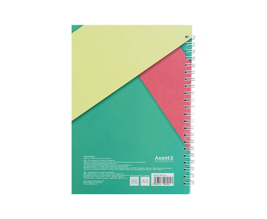 Блокнот Axent на спіралі тверда обкл., А5, 96арк. №13 (8032-13-A), зображення 3