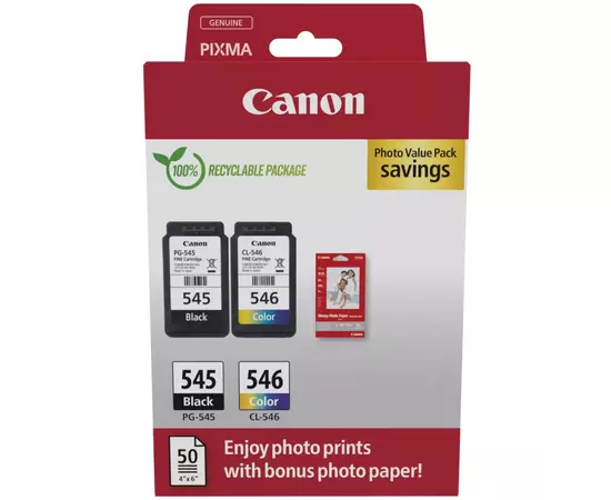 Картридж Canon PG-545/CL-546 Multipack BK+Color (8287B008)