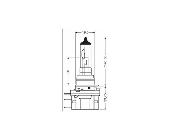 Автолампа Osram галогенова 55/15W (OS 64176), изображение 3 Автолампа Osram галогенова 55/15W (OS 64176), изображение 3
