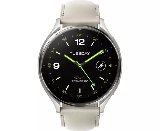 Смарт-часы Xiaomi Watch 2 Titan BHR9306GL Gray Case White Leather Strap (1093970), изображение 2 Смарт-часы Xiaomi Watch 2 Titan BHR9306GL Gray Case White Leather Strap (1093970), изображение 2