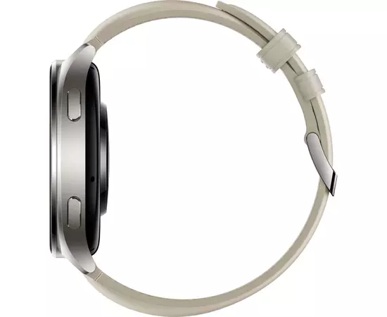 Смарт-часы Xiaomi Watch 2 Titan BHR9306GL Gray Case White Leather Strap (1093970), изображение 5 Смарт-часы Xiaomi Watch 2 Titan BHR9306GL Gray Case White Leather Strap (1093970), изображение 5