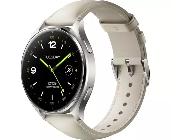 Смарт-часы Xiaomi Watch 2 Titan BHR9306GL Gray Case White Leather Strap (1093970)