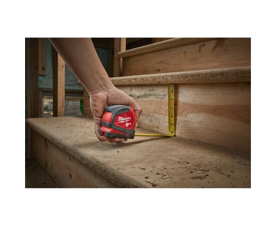 Рулетка Milwaukee Pro Compact 8м(16ft)/25мм (4932459596), зображення 5 Рулетка Milwaukee Pro Compact 8м(16ft)/25мм (4932459596), зображення 5