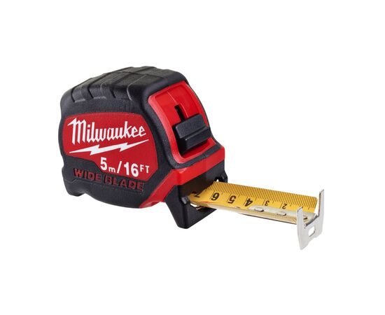 Рулетка Milwaukee Премиум 3 широким полотном 5м(16ft)/33мм, футовая (4932471817), изображение 2 Рулетка Milwaukee Премиум 3 широким полотном 5м(16ft)/33мм, футовая (4932471817), изображение 2