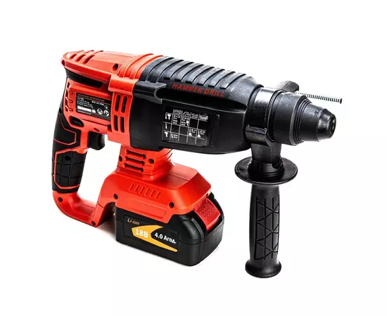 Перфоратор GTM RHC18/26BL, 18В, 2,5Дж, 0-1000об/мин 2x4Ah, кейс (RHC18/26BL), изображение 3 Перфоратор GTM RHC18/26BL, 18В, 2,5Дж, 0-1000об/мин 2x4Ah, кейс (RHC18/26BL), изображение 3