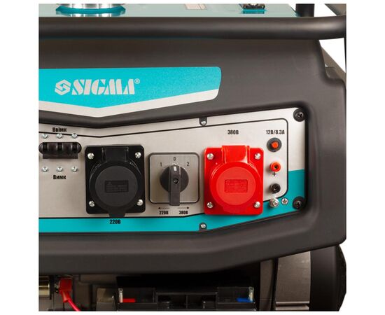 Генератор Sigma 220V/380V 3ф 9.5/10.0kW электрозапуск (5710531), изображение 11 Генератор Sigma 220V/380V 3ф 9.5/10.0kW электрозапуск (5710531), изображение 11